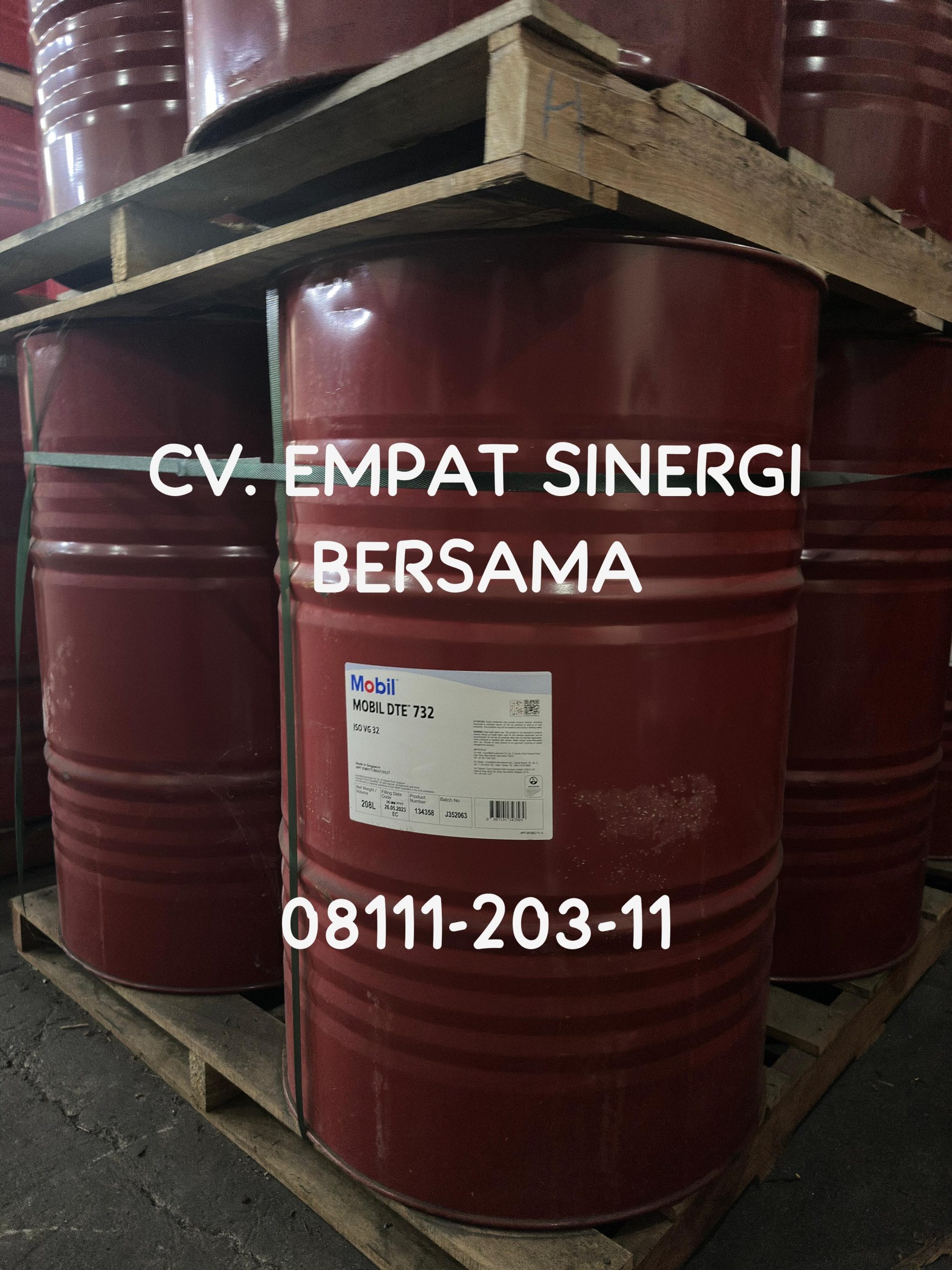 Mobil DTE 732 iso vg 32, Premium Turbine Oil, Drum/208 Lt - Gambar 2