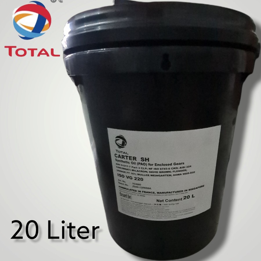 Total Carter SH 220 Oli Sintetik Gear ISO VG 220