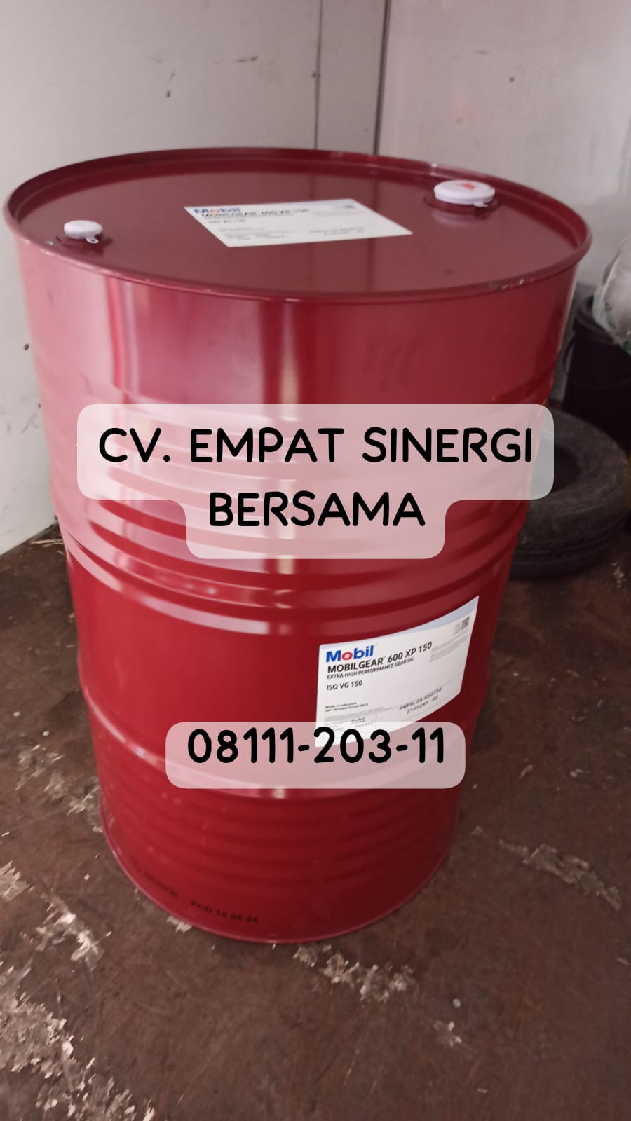 Mobilgear 600 XP 150, Gearbox & Bearing Oil, Drum/208 Lt - Gambar 2