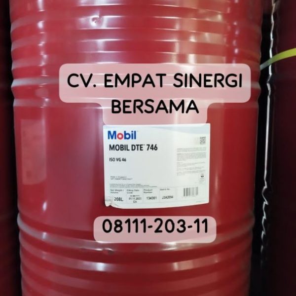 Mobil DTE 746 iso VG 46, Premium Turbine Oil, Drum/208 Lt