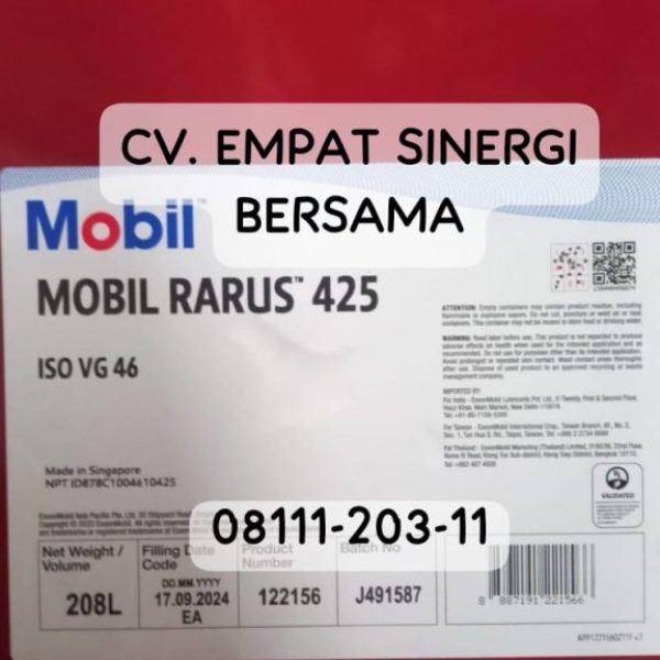 Mobil Rarus 425 iso vg 46, Screw Compressor Oil