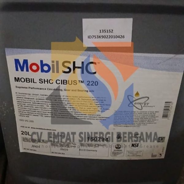Mobil SHC Cibus 220, Food Grade Oil