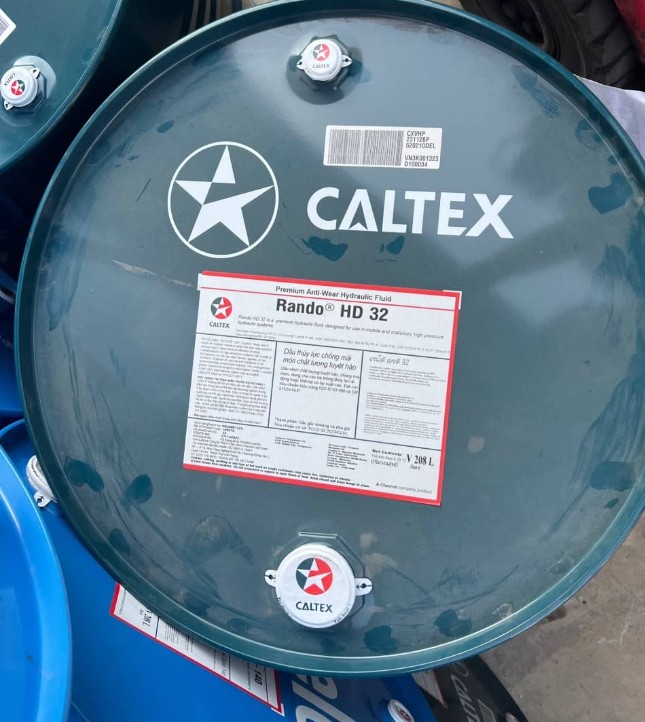 Caltex Rando HD 32, Premium Anti Wear Hydraulic Oil, Drum 200 Lt